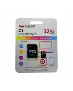 Cartão de Memória Hikvision 32 GB Micro SDHC Classe 10 com Adaptador - HS-TF-C1(STD)/32G