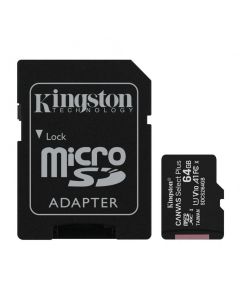 Cartão Micro SD Kingston 64 GB Canvas Select Plus 100MB/S Com Adaptador